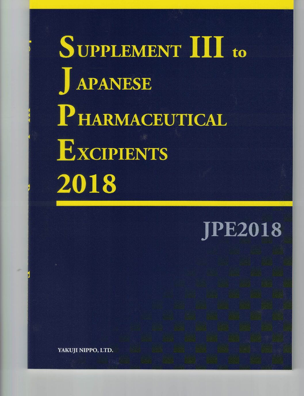 Japanese Pharmaceutical Excipients 2018 Supplement #3